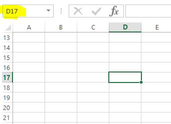 MS Excel selected cell