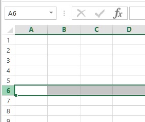 MS Excel row selcetion