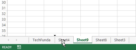 drag the sheet in excel