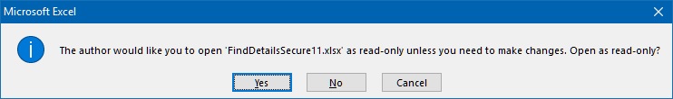 read only in ms excel