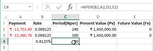 Nper function in Excel
