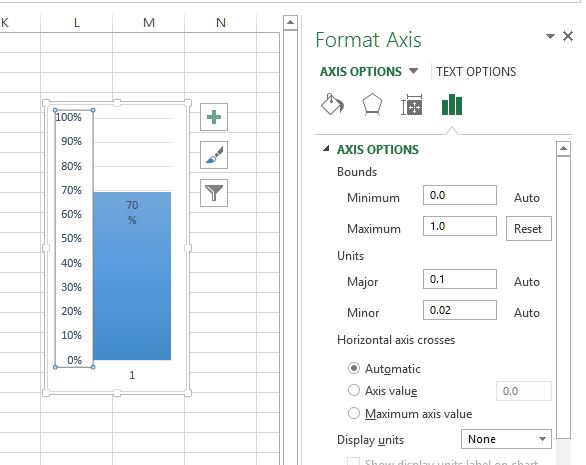 Max and Min bounds to Chart axis in Excel